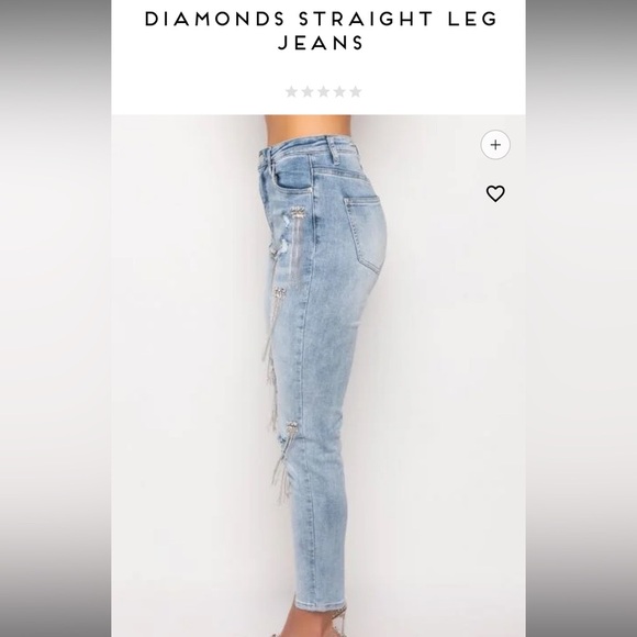 AKIRA Blue Straight Leg Distressed Jeans - Picture 9 of 12